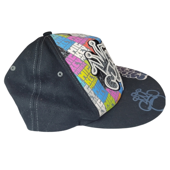 DISNEY Mickie Mouse Graffiti Flat Brim Hat Size Adult - Picture 2 of 4